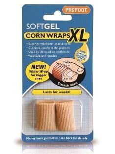 Image of Profoot Soft Gel Corn Wraps XL Cushions/Comforts/Protects Footcare Brand New Pack Of 2
