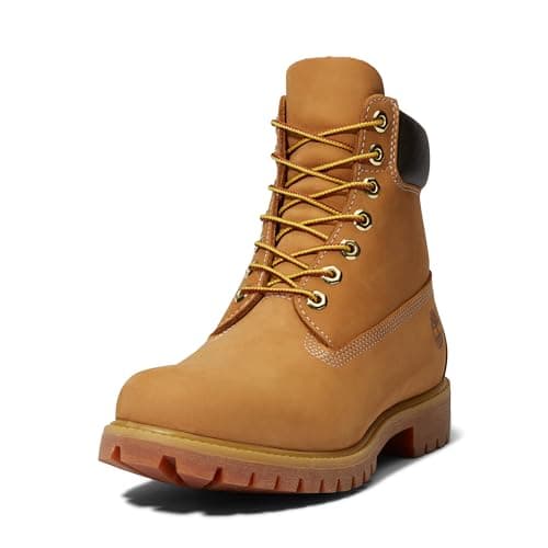Image of Timberland Men's 6" Premium Waterproof Boot, Wheat Nubuck, 9.5 Wide