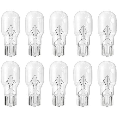 Image of Mlifleue 10 Pcs W16W Led Bulb Brake Light, 12V W16W Bulb Daytime Running Lights, Fits Brake Tail Indicator Reverse Fog Light Bulbs for Cars, Trucks, Vans (36x9MM)