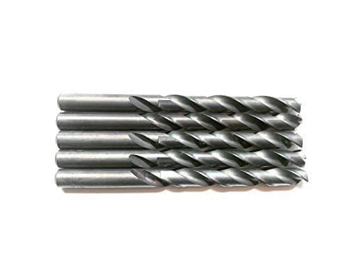 Image of 5PCS 1/2" Inch HSS General Purpose Heavy Duty Jobber Twist Drill Bits,Black Oxide,Ideal for Drilling on mild Steel, Copper, Aluminum, Zinc Alloy etc. (1/2)