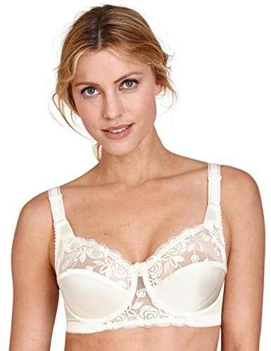 Image of Miss Mary of Sweden Rose Womens Romantic Underwired Bra with Side Support 48D Champagne