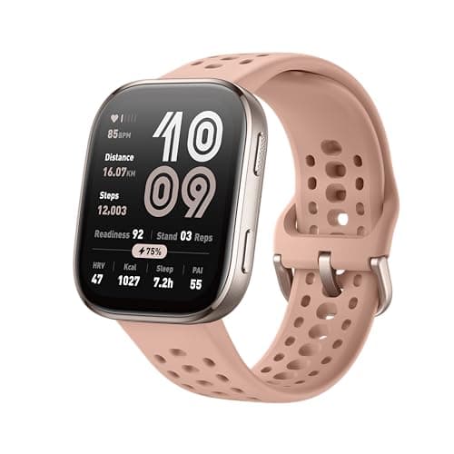 Image of Amazfit Bip 6 Smart Watch 46mm, 14 Day Battery, 1.97" AMOLED Display, GPS & Free Maps, AI, Bluetooth Call & Text, Health, Fitness & Sleep Tracker, 140+ Workout Modes, 5 ATM Water-Resistance, Blush