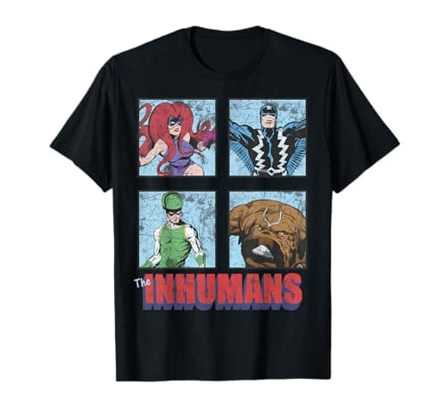 Image of Marvel The Inhumans Comic Panels T-Shirt