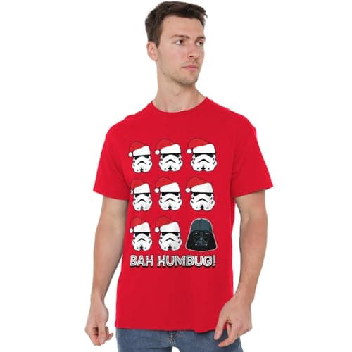 Image of Star Wars Empire Bah Humbug Unisex T Shirt, Red, XX-Large