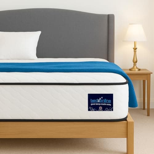 Image of BEDZONLINE Pocket Sprung Mattress - 3ft Single (190 x 90 x 20cm) | Thick Medium Firmness Sleep Support | Orthopaedic, Motion Isolation & Pressure Relief | Cooling & Hypoallergenic