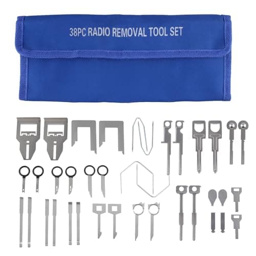 Image of THRYONEXI Car Radio Removal Tool Kit, 38PCS Universal Stereo Extraction Keys Set DIN Release Tools for Vehicle Head Unit Panel Installation and Disassembly