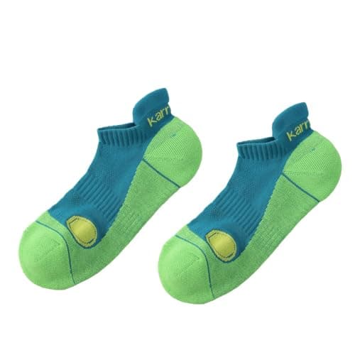 Image of Karrimor Mens 2 Pack Running Socks Training Sports Blue/Grey 7-11