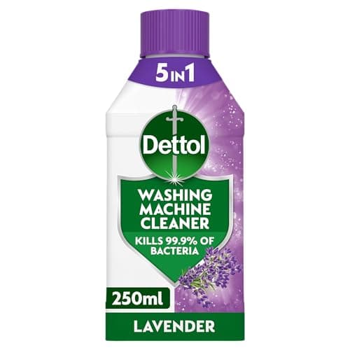 Image of Dettol Antibacterial Washing Machine Cleaner, Removes Limescale, Dirt & Bad Odours, Lavender 250ml