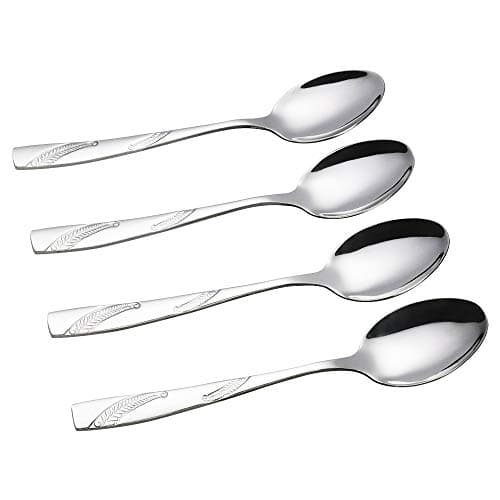 Image of Bringer 12 Piece Stainless Steel Dessert Spoon, Small Spoons