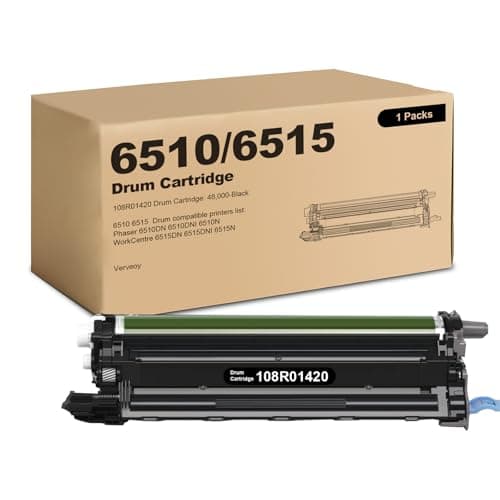 Image of Phaser 6510/6515 Black Imaging Drum Unit Replacement for Xerox 108R01420 Black Drum Cartridge for Phaser 6510 6510DN 6510DNI 6510DNM 6510N WorkCentre 6515 6515DN 6515DNI 6515DNM 6515N Printer (1-Pack)