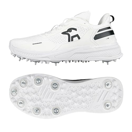 Image of Kookaburra KC Players Spike Cricket Shoe - White/Black - 9