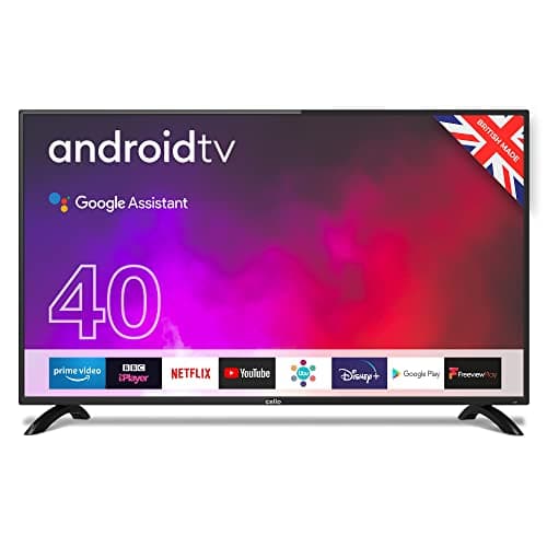 Image of Cello Y22ZG0204 40 inch Smart Android TV with Freeview Play, Google Assistant, Google Chromecast, Disney+, Netflix, Apple TV+, Prime Video, BBC iPlayer Full HD 1080p Made in the UK