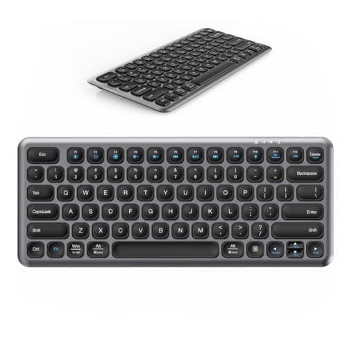 Image of PopBloom Pebble Keys K380s, Multi-Device Bluetooth Wireless Keyboard with Customizable Shortcuts, Slim and Portable, Easy-Switch for Windows, macOS, iPadOS, Android, Chrome OS