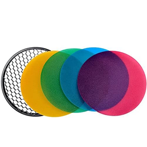 Image of Godox AD-S11 Color Gels & Grid Reflector for Godox Witstro AD200 Pocket Flash, Witstro AD360 AD180 Portable Speedlite Flash