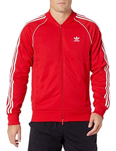Image of adidas Originals Men's Beckenbauer Track Top, Scarlet/White, M