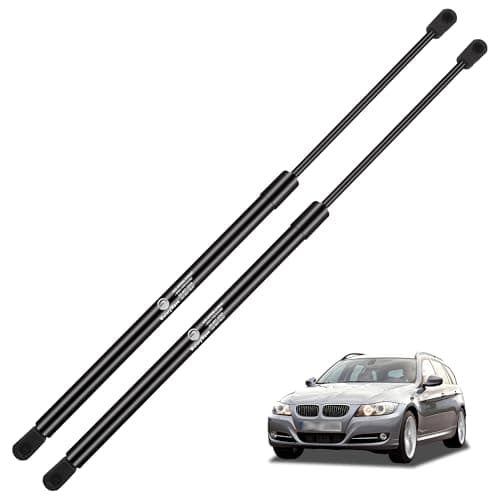 Image of WateryWave 2X Rear Tailgate Struts for BMW 3 Series E91 Touring 2004-2013 Car Boot Gas Springs Black Gas Struts Boot Struts Shock Lift Support Replace #51247127875