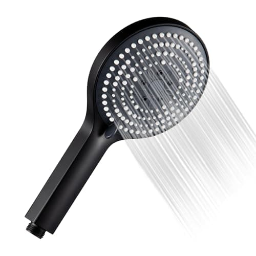 Image of OFFO Shower Head,6 Modes Handheld Shower Head Large Powerful Boosting Handheld Showerhead for Low Water Pressure ShowerHead,Matte Black