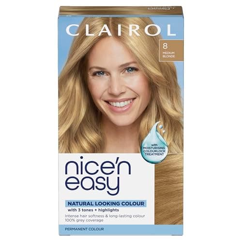 Image of CLAIROL NICE'N EASY CRÈME PERMANENT HAIR DYE - 8 MEDIUM BLONDE
