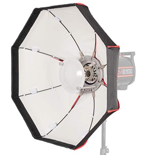Image of 60cm Bowens S-Type 2-in-1 White Collapsible Beauty Dish & Softbox Portable Parabolic Reflector Soft Box With Grid & Diffusers Photography Studio Flash Light Modifier Beauty Headshot Photoshoot (White)