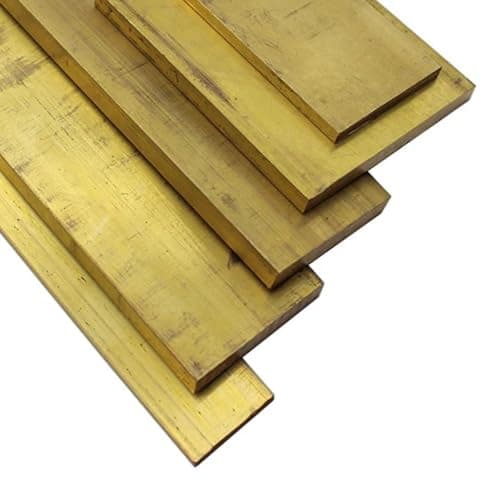 Image of 1 Pcs 3mm Thick Brass Square Bar, Width 3mm, 4, 5, 6, 8, 10, 12, 15, 18, 20, 25, 30, 35, 40, 50 Mm Flat Stick Rods, 500mm Long Solid Metal Plate Strip(3 x 4 mm)