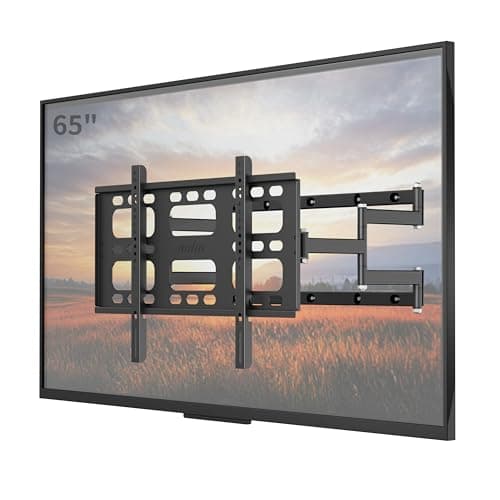 Image of UNHO Swivel TV Wall Bracket for 40-85 Inch TV, Full Motion TV Mount with Articulating Dual Arm Heavy Duty Max VESA 600x400mm up to 100KG