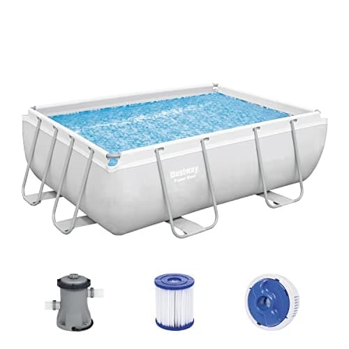 Image of Bestway Power Steel™ 9'3" x 6'5" x 33"/2.82m x 1.96m x 84cm Rectangular Pool Set