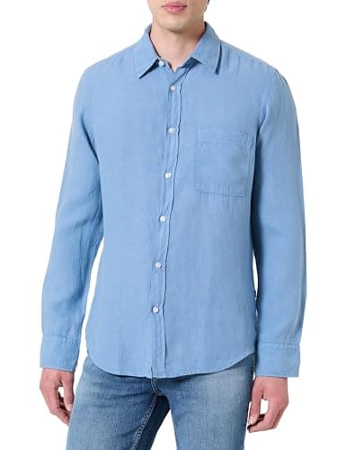 Image of BOSS Men's Relegant_6_M 10267858 01 Shirt, Open Blue462,