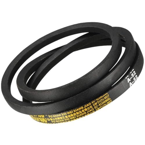 Image of TOP-VIGOR A52 Drive V Belt 52" Inner Length 13mm Top Width 8mm Thick, Replacement V-Belt A Section Rubber Drive Belt for Air Compressor & Automotive Drive Systems