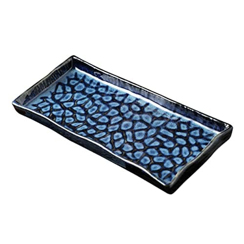 Image of Amosfun 12 Inches Rectangular Ceramic Serving Plate Multi-Function Fish Tray Dishes Tray Serving Sauces for Restaurants Hotel