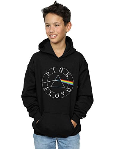 Image of Absolute Cult Pink Floyd Boys Prism Circle Logo Hoodie Black 9-11 Years