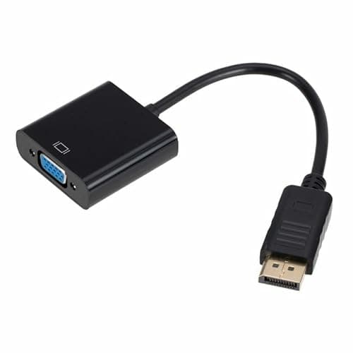 Image of USB-C to VGA Adapter Cable – Type-C to VGA Converter Compatible with Laptops, MacBook, Windows, Chromebook, and HD Displays (light black)