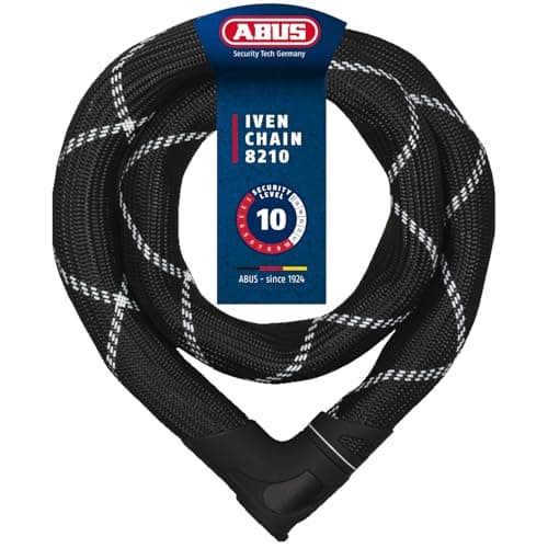Image of ABUS chain lock Iven Chain 8210 - bicycle lock made of hardened steel - with synthetic fibre coating - security level 10