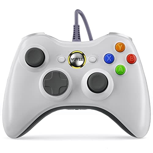 Image of Xbox 360 Controller, Wired USB Controller for PC & Microsoft Xbox 360 White