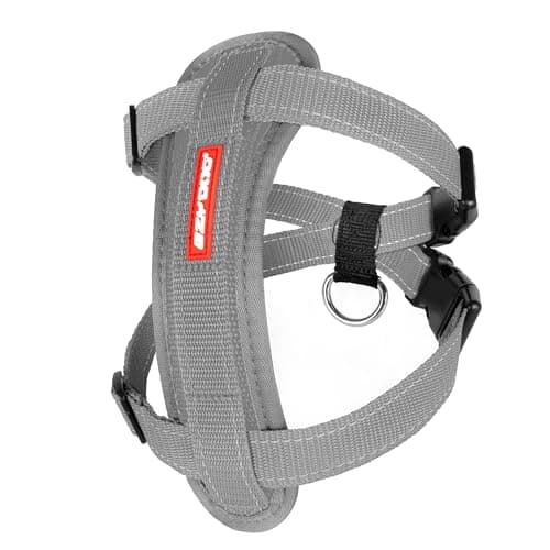 Image of EZYDOG Classic Chest Plate Dog Harness | Small, Medium, Large K9 Harness With Reflective Stitching, No Pull, Breathable Material (Grey)