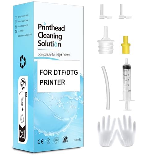 Image of DTF Cleaning Solution for All DTF DTG Printers 100mL, Printhead Cleaning Fluid for Direct Transfer Film Printer ET-8550 XP-15000 L800, DTG Cleaning Solution for Direct to Garment Printer L1390 L1800