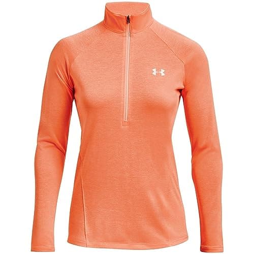 Image of Under Armour Womens Tech Half Zip Top Orange S