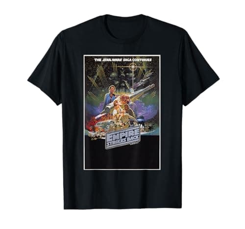 Image of Star Wars The Empire Strikes Back Retro Movie Poster T-Shirt