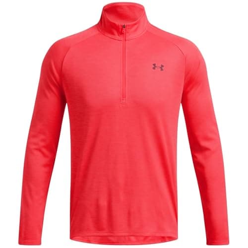 Image of Under Armour Mens Tech Half Zip Top Racer Red XXL