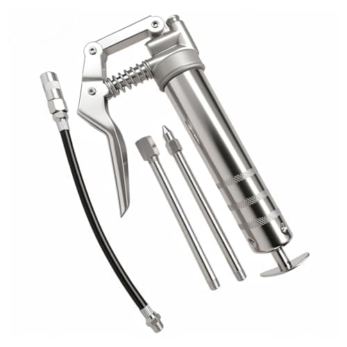 Image of 7E TRADING Mini Grease Gun, Portable Pistol Grip Grease Gun, 4500PSI High Pressure, 3 oz/120 cc Capacity, Rust-Resistant Steel, Leak-Proof Seal, Suitable for Bicycle/Lawnmower/Tractor Parts