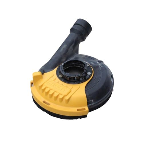 Image of DEWALT DWE46150-XJ Polishing Housing with Suction - For DEWALT 115-125 mm Grinder - Tool-Free Attachment - Compatible with AIRLOCK System, Black