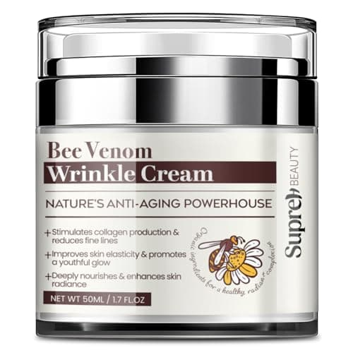 Image of Bee Venom Wrinkle Cream: Wrinkle Cream for Women with Bee Venom Hyaluronic acid Niacinamide and Peptides - for fine lines and face firming 40g