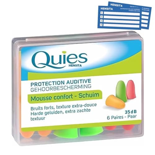 Image of Quies Soft Foam Ear Protection Plugs 35dB - Pack of 6 Pairs
