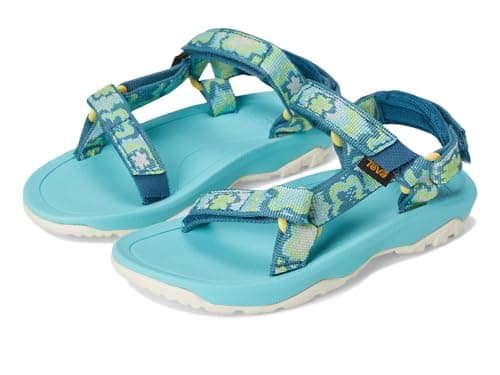 Image of Teva Hurricane XLT 2 Unisex Sport Sandals (Toddler), Neon Floral Bright Teal, 7 Toddler