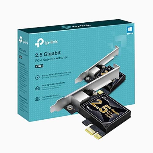 Image of TP-Link TX201 2.5 Gigabit PCI Express Ethernet Network Adapter, Low-Profile and Full-Height Brackets, Ethernet Network Card Supports Windows 11/10/8.1/8/7, Linux, Versatile Compatibility