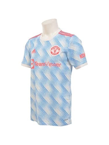 Image of adidas Man Manchester United, 2021/22 Season, Game Equipment Away Jersey, cloud white, L UK