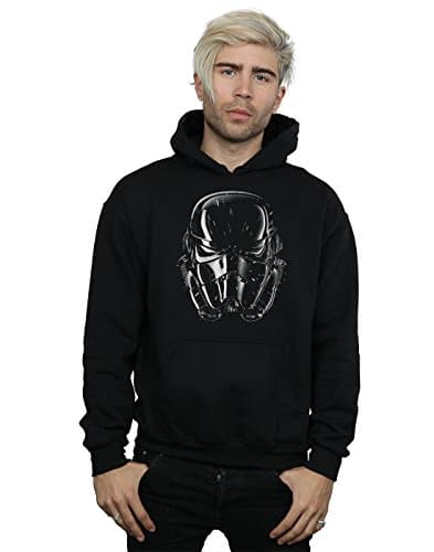 Image of Absolute Cult Star Wars Men's Stormtrooper Hyper Drive Helmet Hoodie Black X-Large