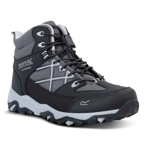 Image of Regatta Kids Samaris Waterproof Walking Hiking Boots with Hardwearing Treads - Perfect for Outdoors