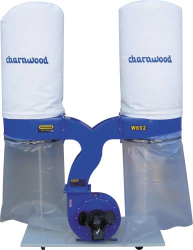 Image of CHARNWOOD W692 Woodworking Dust & Chip Extractor, 2200w, 3hp Motor
