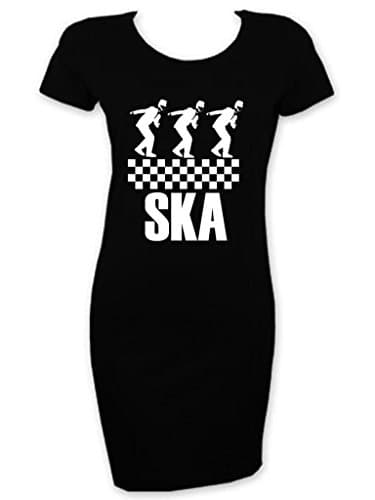 Image of Tribal T-Shirts Womens Ska Dancers Dress (Large, Black)
