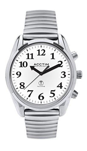 Image of Acctim 60547 Robin Radio Controlled Talking Watch on Stainless Steel Expander Bracelet